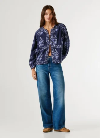 Chaqueta con estampado floral