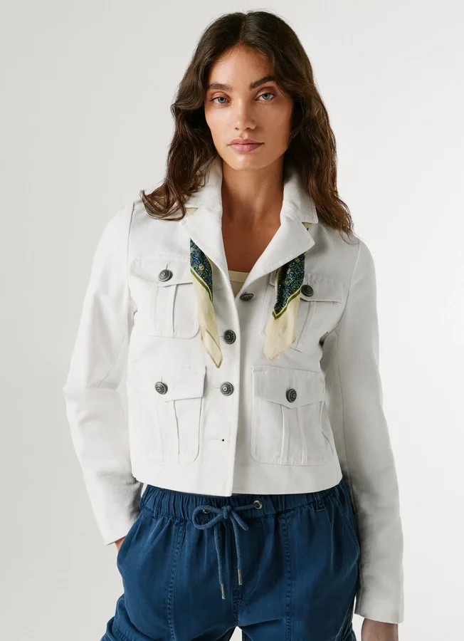 Chaqueta corta de sarga Chaqueta corta de sarga