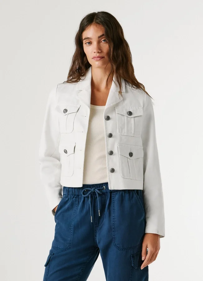 Chaqueta corta de sarga Chaqueta corta de sarga