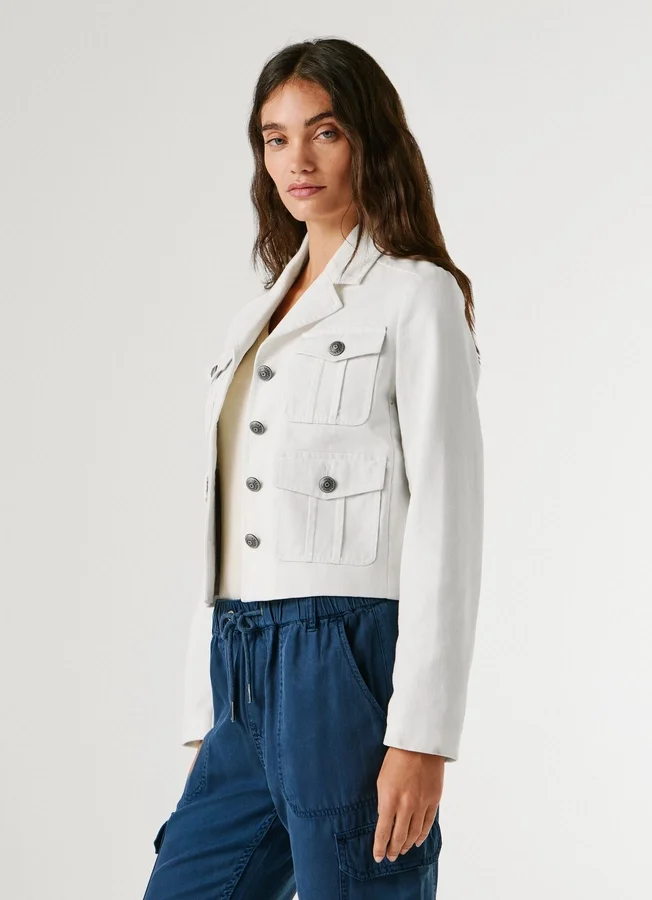 Chaqueta corta de sarga Chaqueta corta de sarga