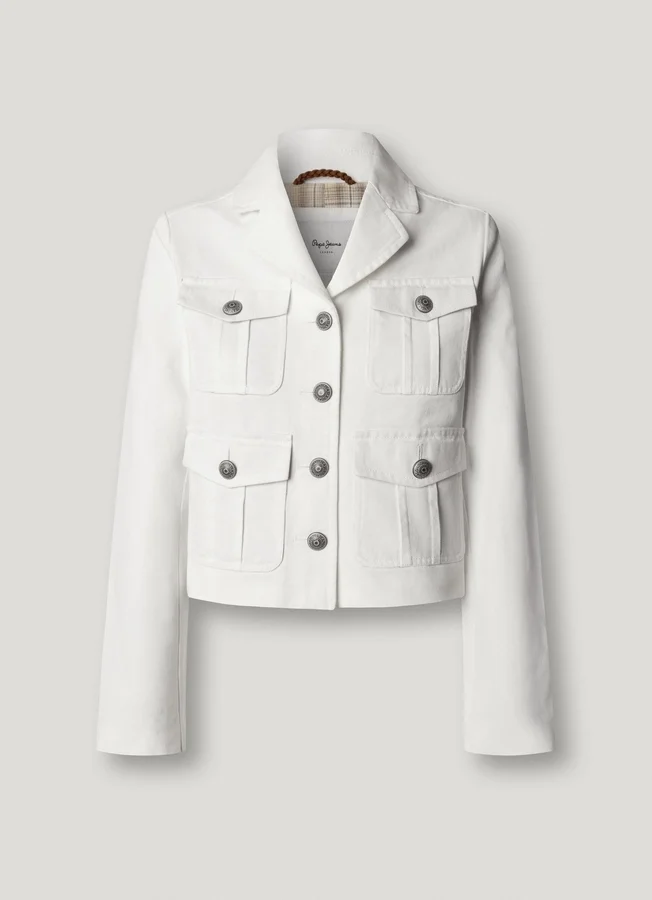 Chaqueta corta de sarga Chaqueta corta de sarga