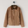 Chaqueta de lona de algodón con cuello de camisa Chaqueta de lona de algodón con cuello de camisa