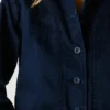 Chaqueta de sarga con cuello de camisa Chaqueta de sarga con cuello de camisa