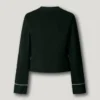 Chaqueta de sarga con cuello mao Chaqueta de sarga con cuello mao