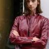 Chaqueta motera de charol Chaqueta motera de charol