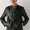 Chaqueta motera de cuero