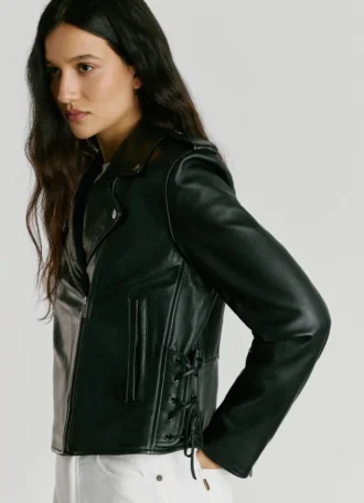 Chaqueta motera de cuero