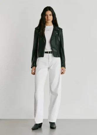 Chaqueta motera de cuero
