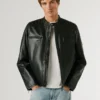 Chaqueta motera de cuero
