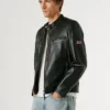 Chaqueta motera de cuero