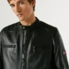 Chaqueta motera de cuero