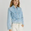 Chaqueta vaquera con detalles Ikat Chaqueta vaquera con detalles Ikat