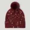 Conjunto de gorro y bufanda con lentejuelas