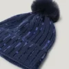 Conjunto de gorro y bufanda con lentejuelas