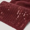 Conjunto de gorro y bufanda con lentejuelas