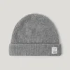 Conjunto de gorro y bufanda de punto elástico