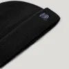Conjunto de gorro y bufanda de punto elástico