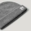 Conjunto de gorro y bufanda de punto elástico