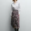 Falda larga con estampado floral Falda larga con estampado floral