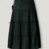 Falda midi con detalle bordado