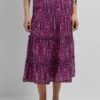 Falda midi con estampado abstracto Falda midi con estampado abstracto