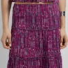 Falda midi con estampado abstracto Falda midi con estampado abstracto