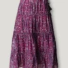 Falda midi con estampado abstracto Falda midi con estampado abstracto