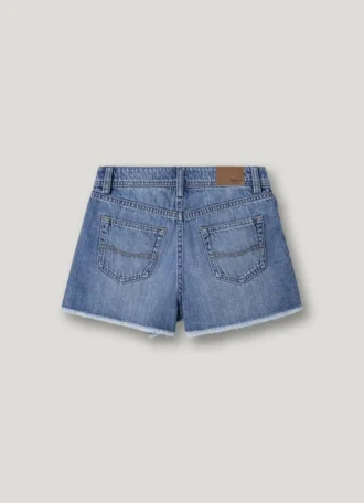 Falda-pantalón vaquera de corte holgado