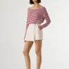Falda-pantalón vaquera de corte regular