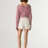 Falda-pantalón vaquera de corte regular