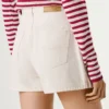 Falda-pantalón vaquera de corte regular