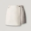 Falda-pantalón vaquera de corte regular