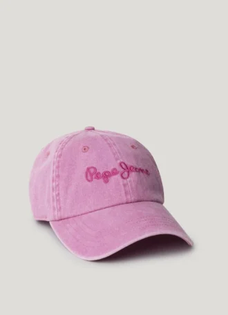 Gorra de sarga con logotipo bordado