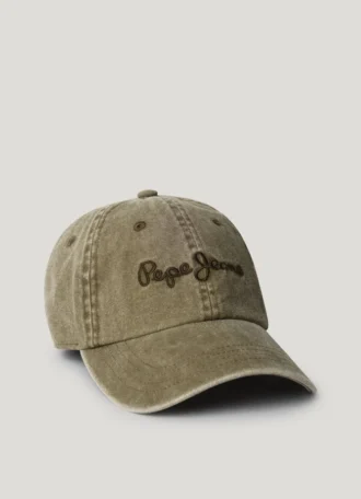 Gorra de sarga con logotipo bordado