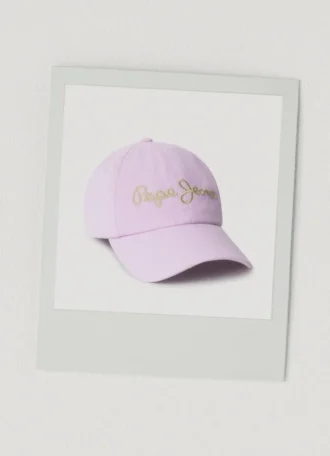 Gorra de sarga con logotipo bordado