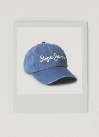 Gorra de sarga con logotipo bordado