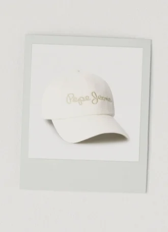 Gorra de sarga con logotipo bordado