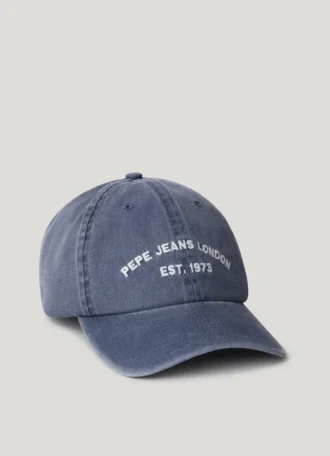 Gorra de sarga con logotipo bordado