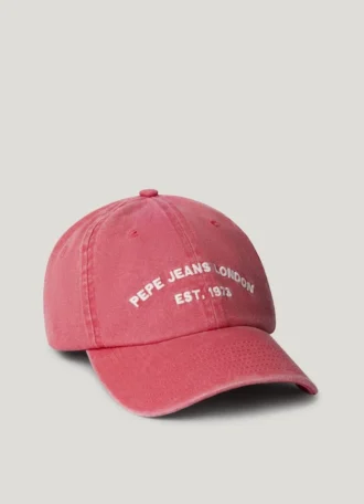 Gorra de sarga con logotipo bordado