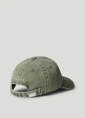 Gorra de sarga con logotipo bordado