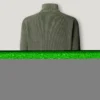Jersey de cuello alto con media cremallera