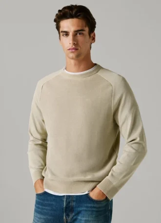 Jersey de cuello redondo de piqué