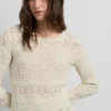 Jersey de cuello redondo Mouliné