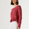 Jersey de cuello redondo Mouliné Jersey de cuello redondo Mouliné