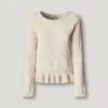 Jersey de cuello redondo Mouliné