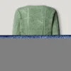 Jersey de punto calado con cuello redondo