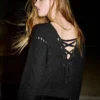 Jersey de punto con cuello en V