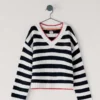 Jersey de punto con cuello en V Jersey de punto con cuello en V