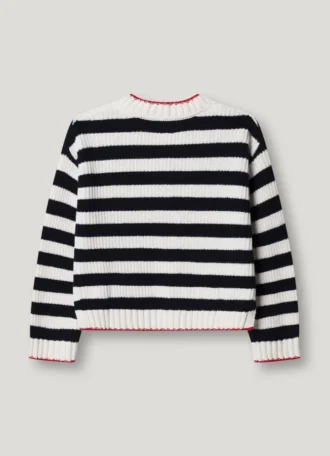 Jersey de punto con cuello en V