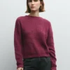 Jersey de punto con cuello en V